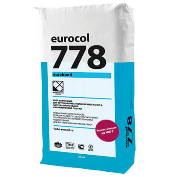 Клей для плитки Forbo Eurocol 778 Eurobond смесь сухая 25 кг