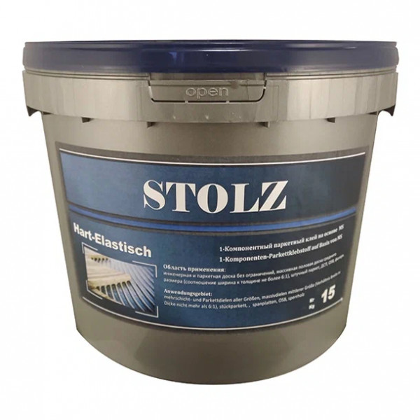 Паркетный клей Stolz Hart Elastisch 1-компонентный на основе MS полимера 15 кг